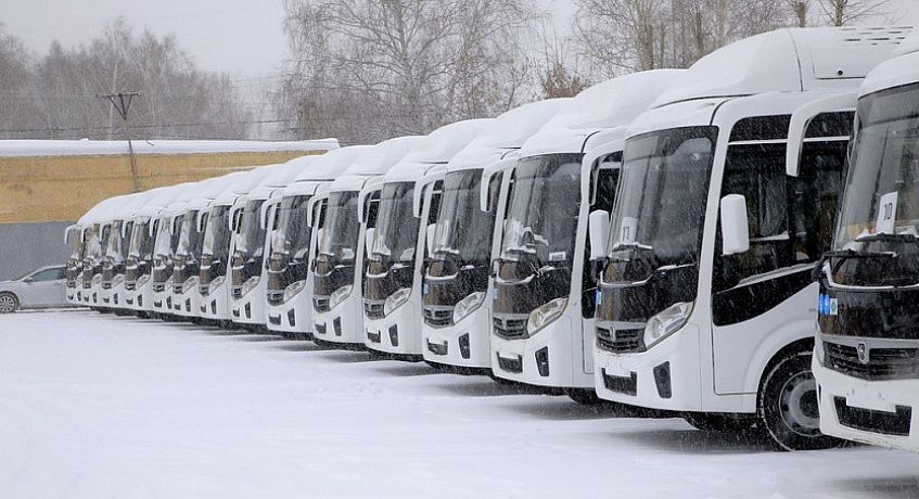 На городские маршруты Новосибирска выйдут обновлённые автобусы ПАЗ